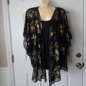 NWOT SARA MICHELLE 2 PC Look Evening Blouse Top 2X
